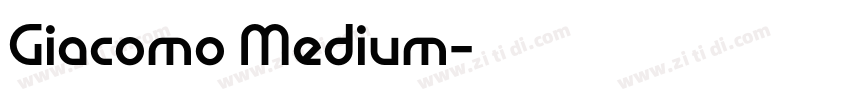 Giacomo Medium字体转换